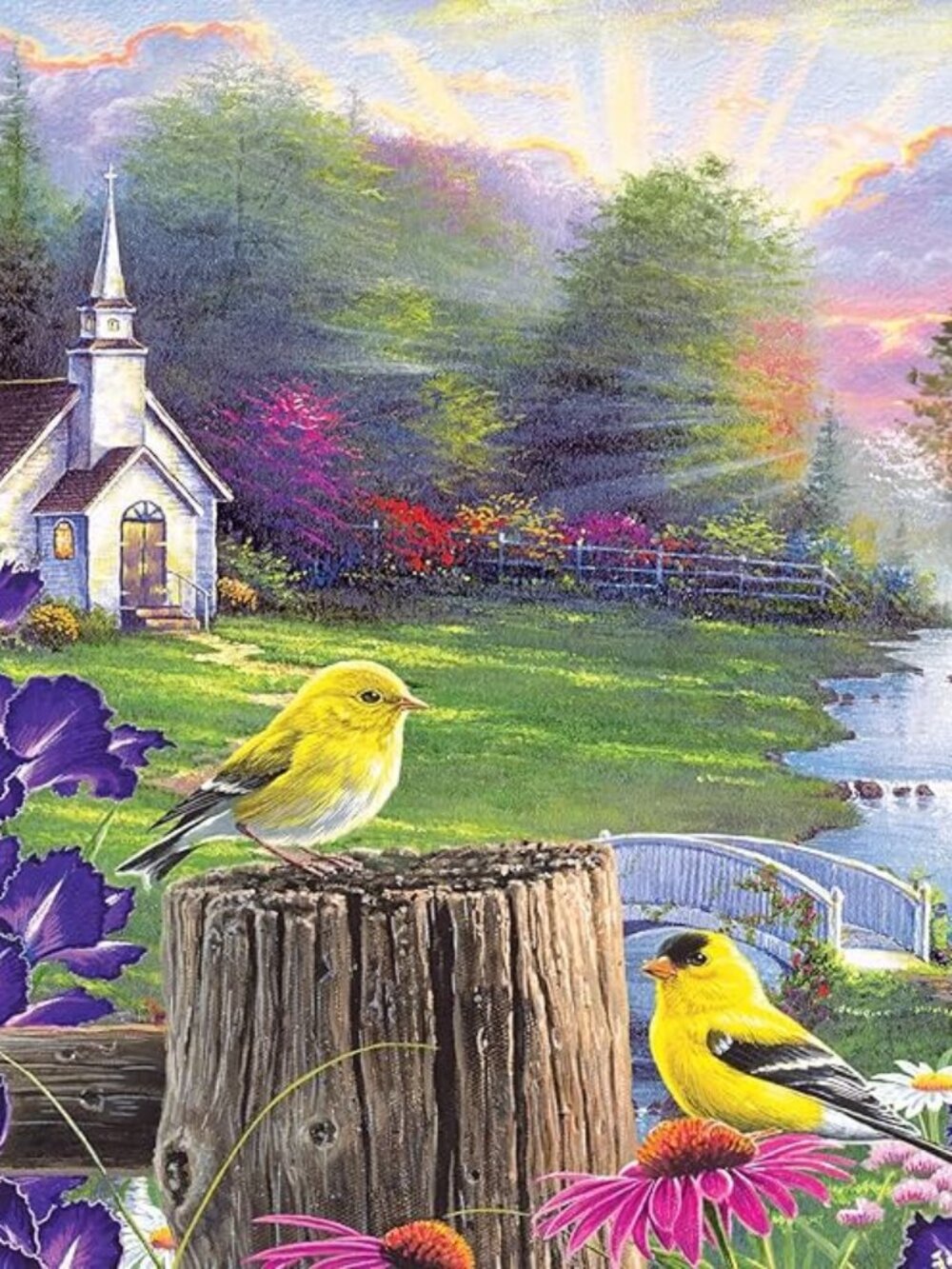 Cra-Z-Art Abraham Hunter 1000-Piece Sunday Morning, Jigsaw Puzzle - SEALED
